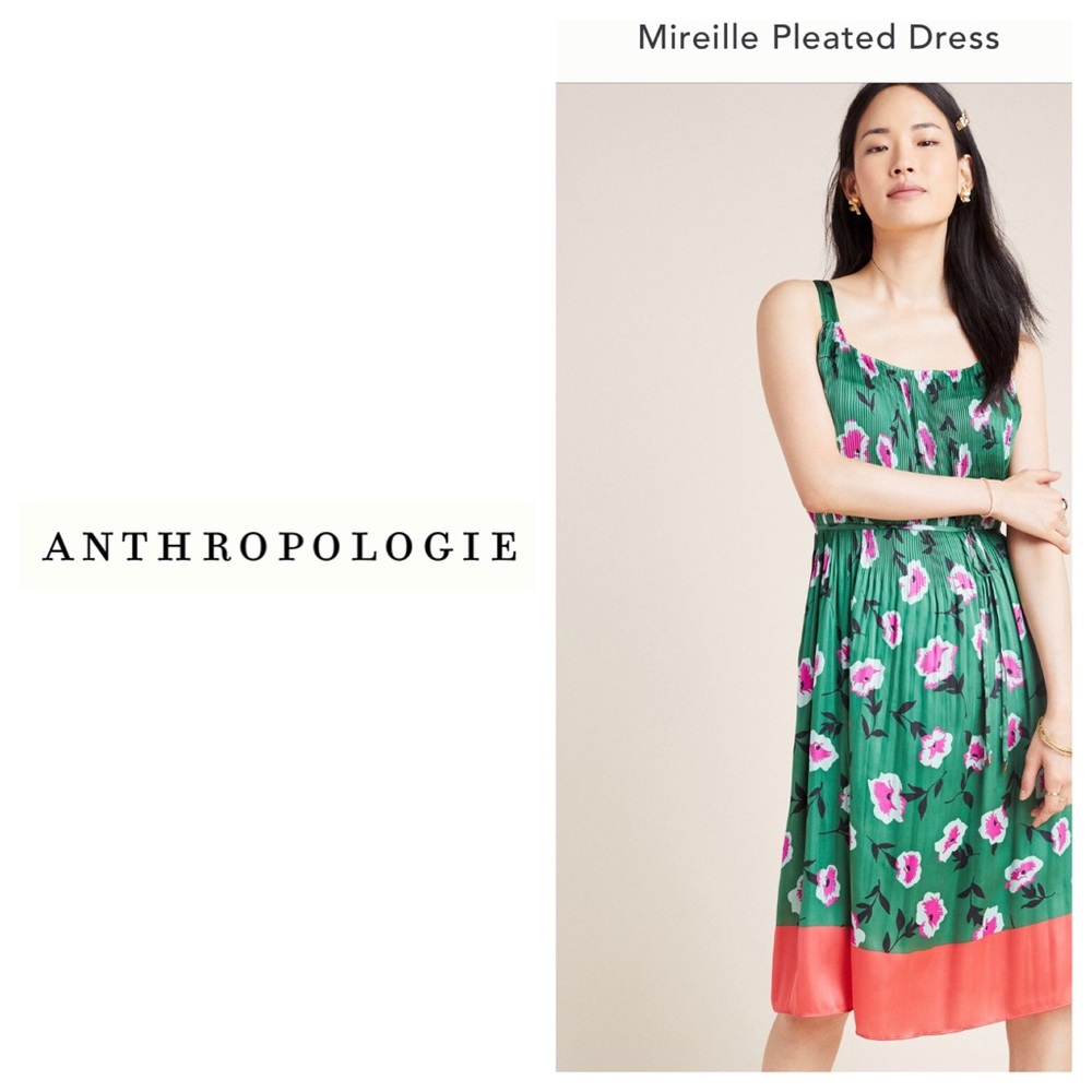 LIKE NEW - Mireille Pleated Dress, XL